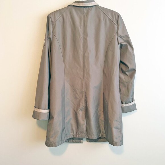 Ladie's coat, raincoat, 3 season, knee length, Beige, Size 12 - Picture 7 of 11